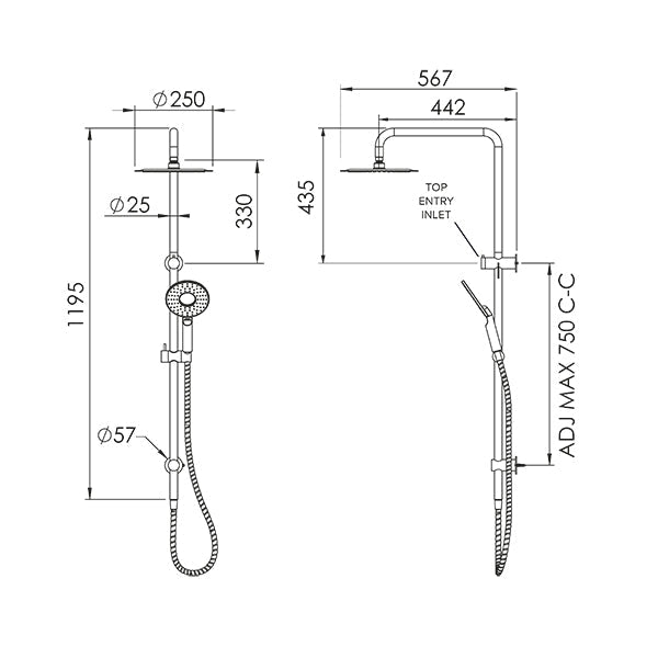 Felton Halo Ii Rain Shower Column 