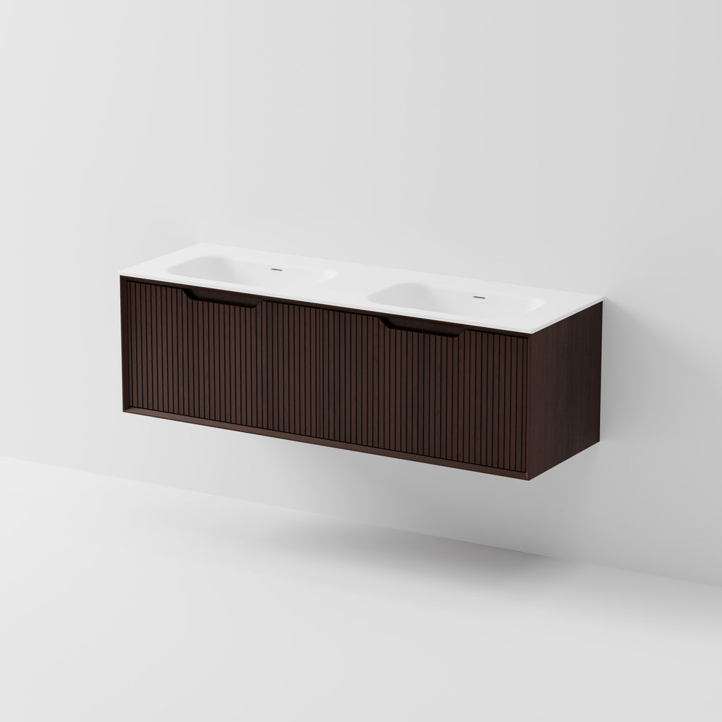 CODE INTERIORS ARIA 1500 DOUBLE BASIN WALL HUNG VANITY– Bathrooms Online