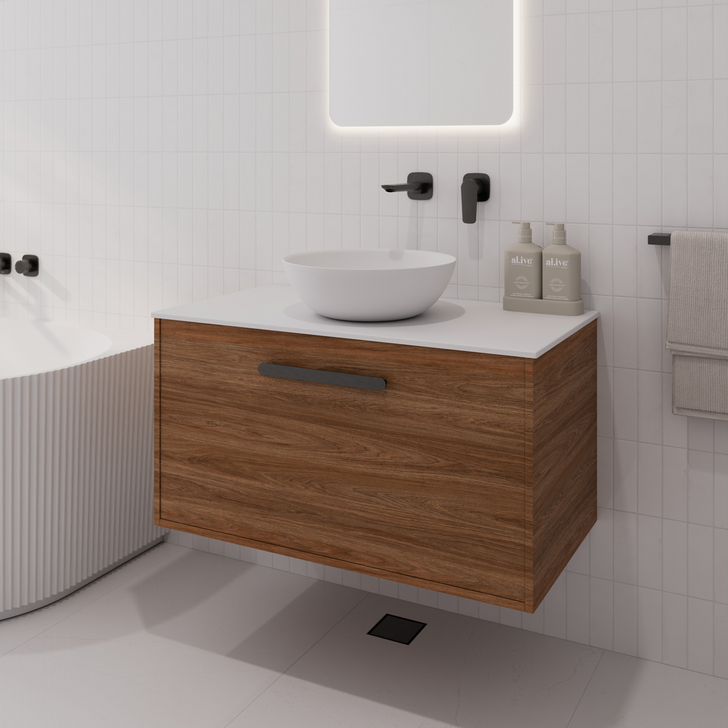 CODE INTERIORS HAKO 900MM VANITY WITH VILLASTONE SLAB TOP– Bathrooms Online