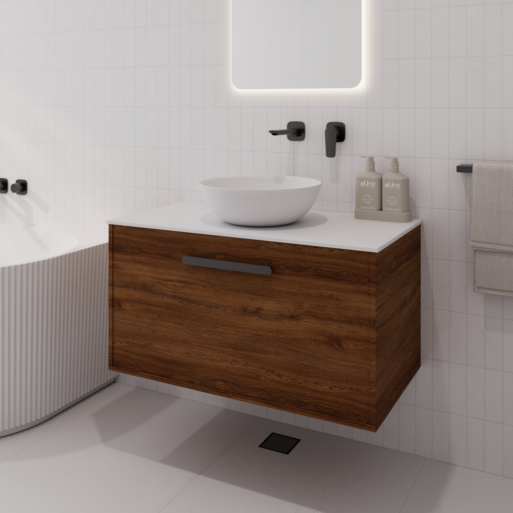 Slab Vanity CODE INTERIORS HAKO 900MM VANITY WITH VILLASTONE SLAB TOP– Bathrooms Online
