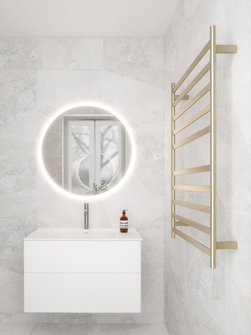 CODE INTERIORS LINEARE HEATED TOWEL LADDER 1050X650MM– Bathrooms Online
