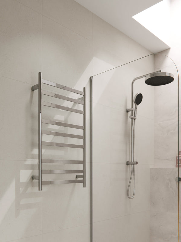 CODE INTERIORS LINEARE HEATED TOWEL LADDER 900X500MM– Bathrooms Online