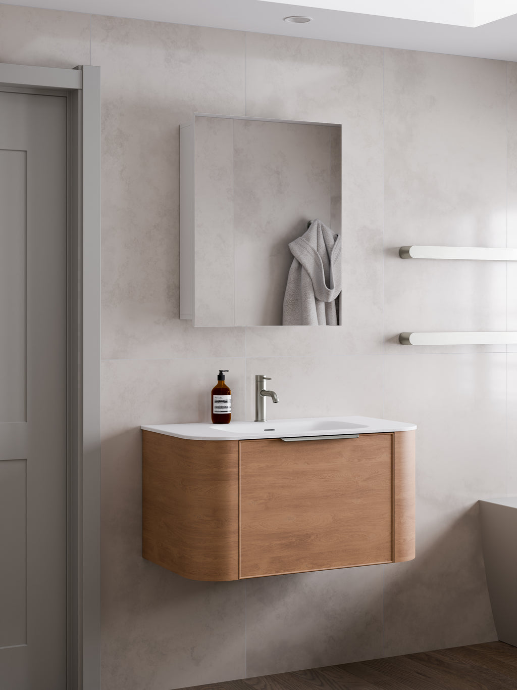 CODE INTERIORS PAVIA 600 MIRROR CABINET– Bathrooms Online