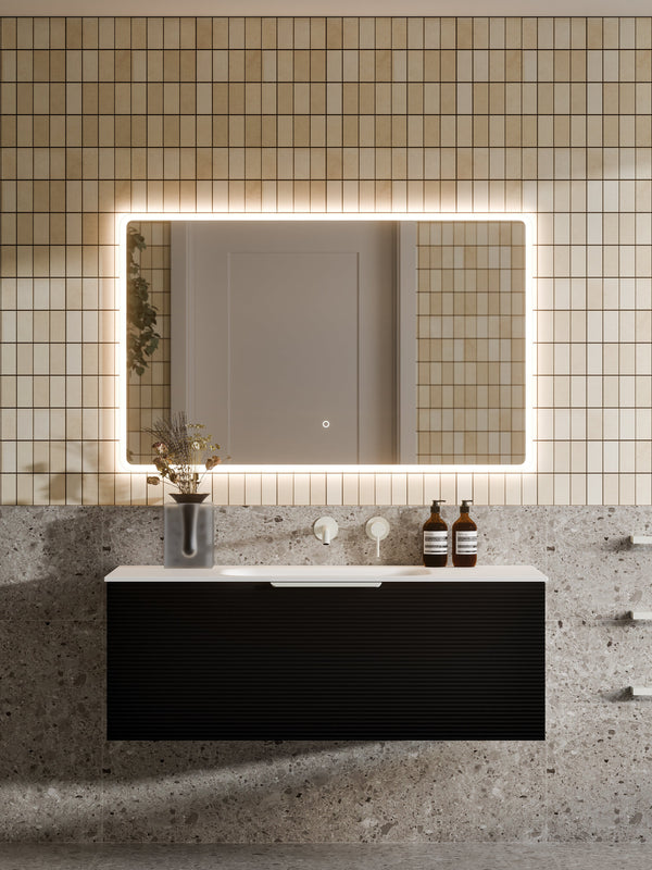 Rectangular Orhard CODE LINEARE 1200 ORCHARD SINGLE DRAWER VANITY– Bathrooms Online
