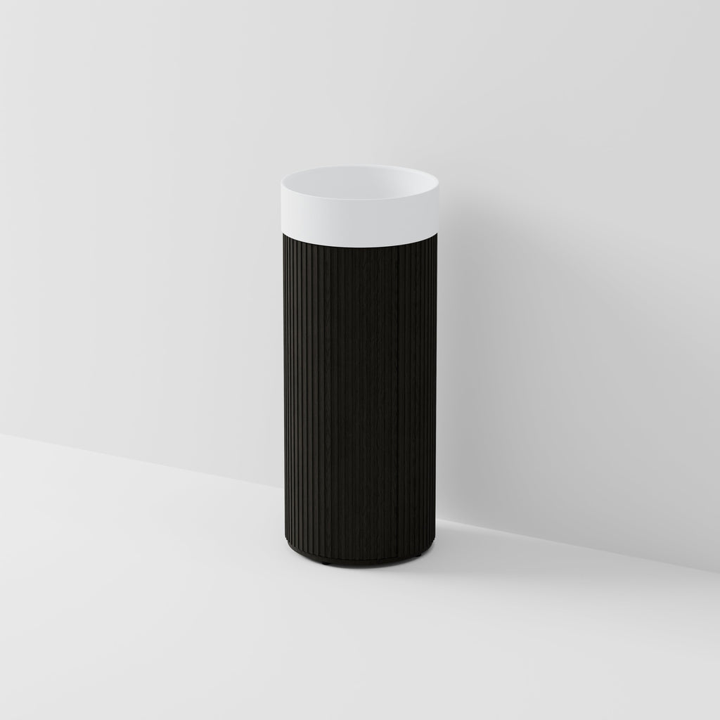 CODE INTERIORS SORA PEDESTAL VANITY WITH BASIN– Bathrooms Online