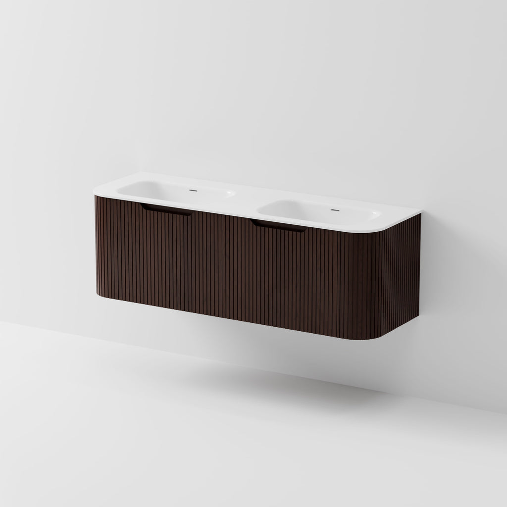 CODE INTERIORS SORA 1500 WALL HUNG DOUBLE BASIN VANITY– Bathrooms Online